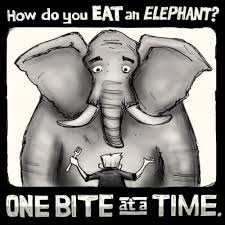 Eat Elephant one bite at time