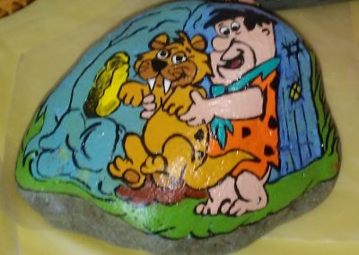 Fred Flintsone and Puss