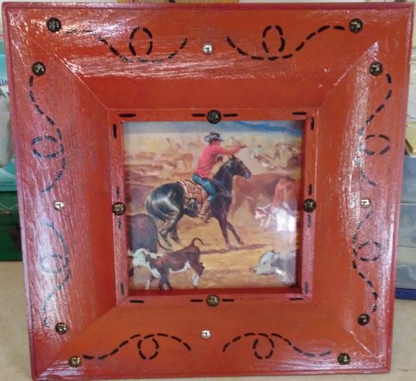 Western Picture Frame by Shirley's Yard Art
