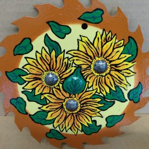 Sunflowers on a Sawblade